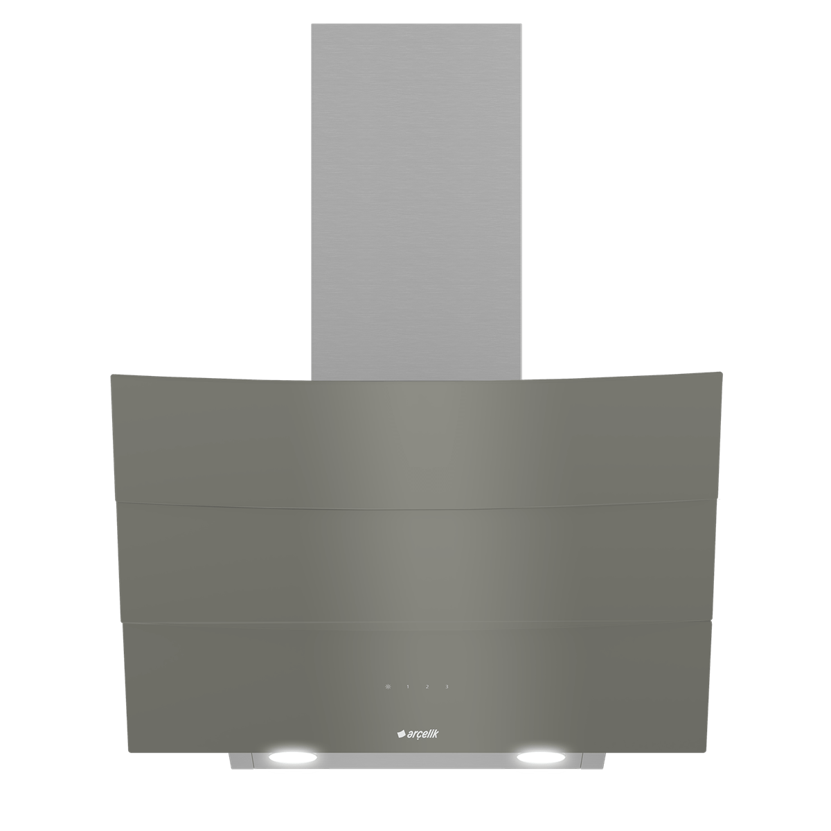 Arçelik P 14 YEG Grı Cam 60Cm Ankastre Davlumbaz