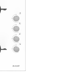 Arçelik STOC 827 B Beyaz Cam Set Üstü Ocak