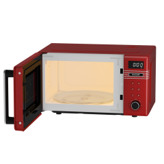 Arçelik MD 220 K Kırmızı Vıntage Mıkrodalga 20 Lt